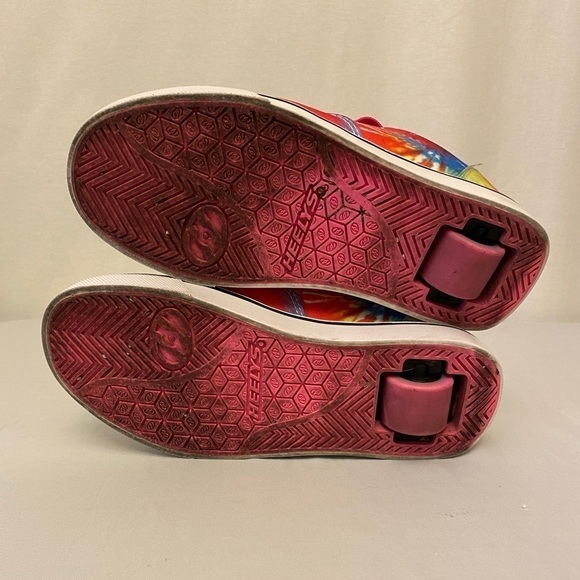 HEELYS Tie Dye Skate Shoes Youth Sz 4 Pink / Blue - Picture 7 of 8